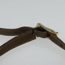 GUCCI GG Supreme Web Sherry Line Shoulder Bag PVC Beige Green Red Auth BA507-9