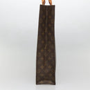 LOUIS VUITTON Monogram Sac Plat Hand Bag M51140 LV Auth BA5073-4