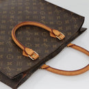 LOUIS VUITTON Monogram Sac Plat Hand Bag M51140 LV Auth BA5073-6
