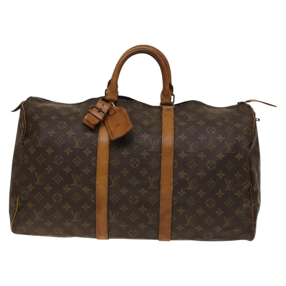 LOUIS VUITTON Monogram Keepall 50 Boston Bag Vintage M41426 LV Auth BA5074