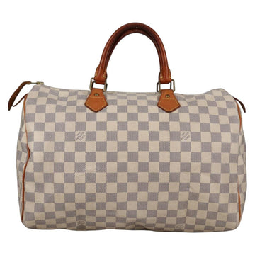 LOUIS VUITTON Damier Azur Speedy 35 Hand Bag N41535 LV Auth BA5077 - 0