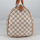 LOUIS VUITTON Damier Azur Speedy 35 Hand Bag N41535 LV Auth BA5077-3