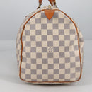 LOUIS VUITTON Damier Azur Speedy 35 Hand Bag N41535 LV Auth BA5077-4