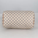 LOUIS VUITTON Damier Azur Speedy 35 Hand Bag N41535 LV Auth BA5077-5