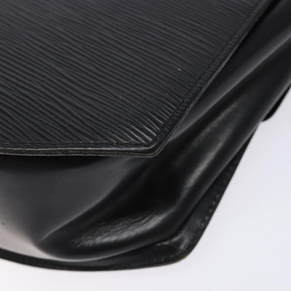 LOUIS VUITTON Epi Tilsitt Shoulder Bag Black M52482 LV Auth BA5078
