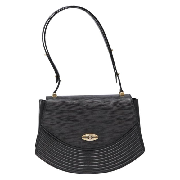 LOUIS VUITTON Epi Tilsitt Shoulder Bag Black M52482 LV Auth BA5078