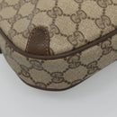 GUCCI GG Supreme Web Sherry Line Shoulder Bag PVC Beige Green Red Auth BA508-14