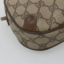 GUCCI GG Supreme Web Sherry Line Shoulder Bag PVC Beige Green Red Auth BA508-16