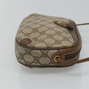 GUCCI GG Supreme Web Sherry Line Shoulder Bag PVC Beige Green Red Auth BA508-3