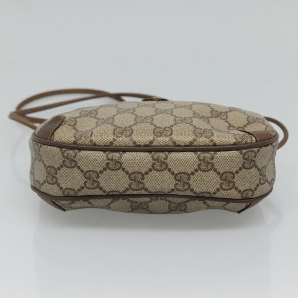 GUCCI GG Supreme Web Sherry Line Shoulder Bag PVC Beige Green Red Auth BA508