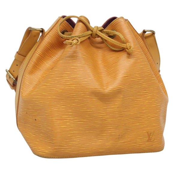 LOUIS VUITTON Epi Petit Noe Shoulder Bag Yellow M44109 LV Auth BA5081
