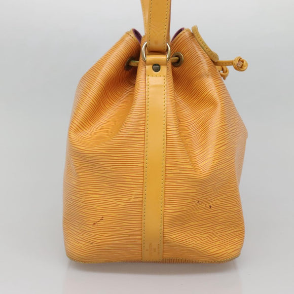 LOUIS VUITTON Epi Petit Noe Shoulder Bag Yellow M44109 LV Auth BA5081