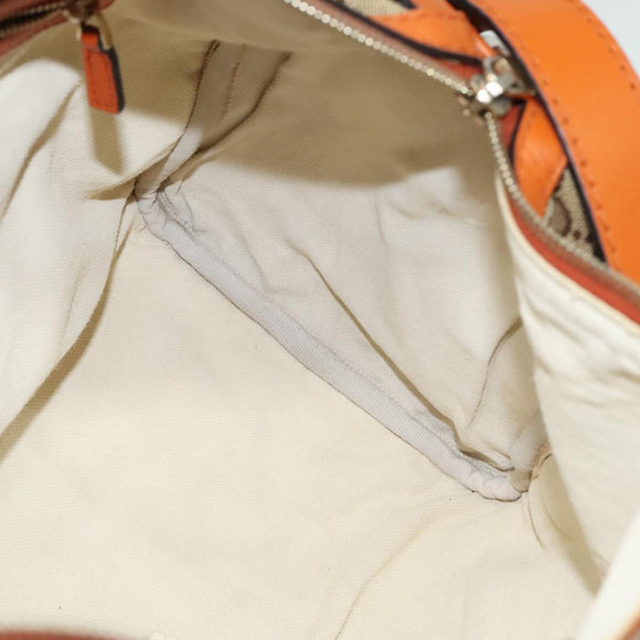 GUCCI GG Supreme Sherry Line Boston Bag 2way Beige Gold 247205 Auth BA5084