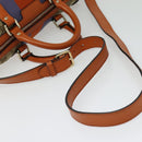 GUCCI GG Supreme Sherry Line Boston Bag 2way Beige Gold 247205 Auth BA5084-9