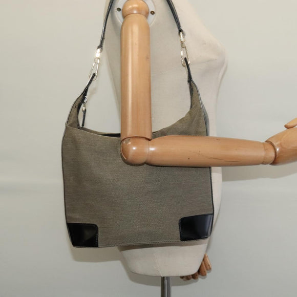 GUCCI Shoulder Bag Canvas Beige Gold 001 4204 Auth BA5086
