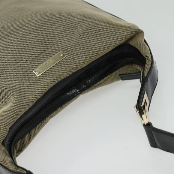 GUCCI Shoulder Bag Canvas Beige Gold 001 4204 Auth BA5086