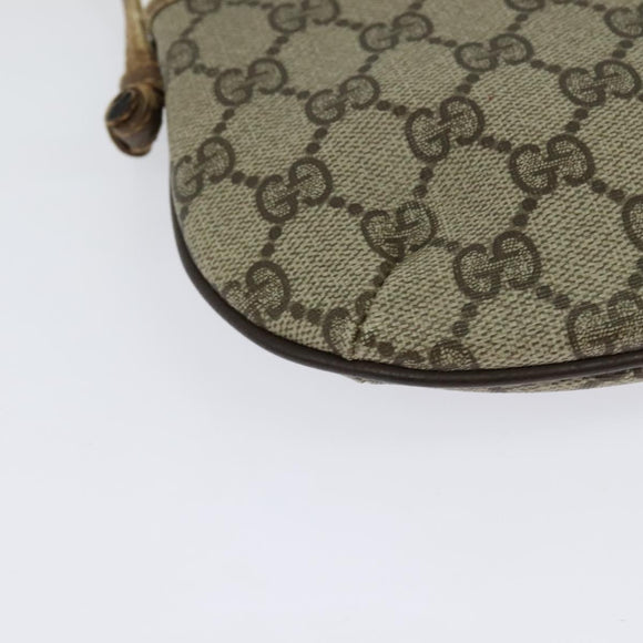 GUCCI GG Supreme Shoulder Bag PVC Beige Gold 904 02 020 Auth BA5087