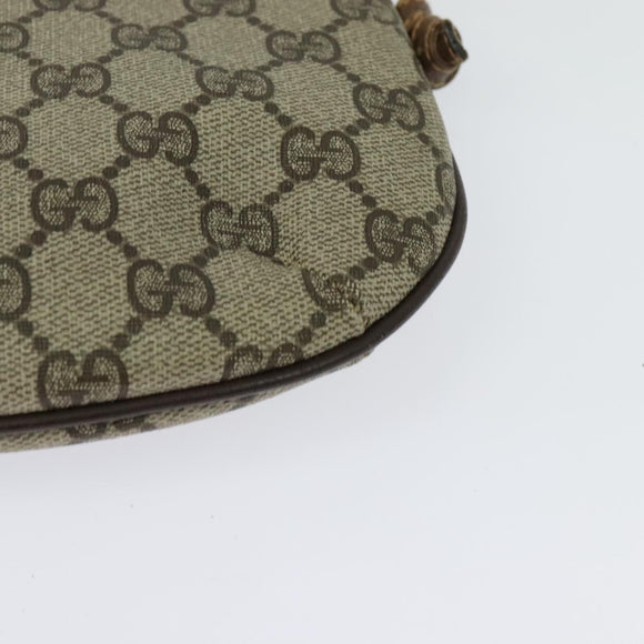 GUCCI GG Supreme Shoulder Bag PVC Beige Gold 904 02 020 Auth BA5087