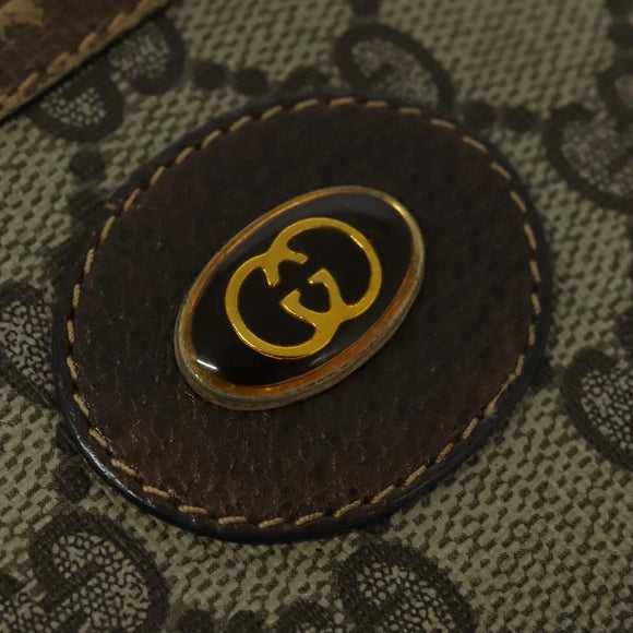 GUCCI GG Supreme Shoulder Bag PVC Beige Gold 904 02 020 Auth BA5087