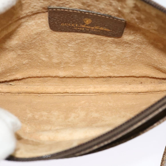 GUCCI GG Supreme Shoulder Bag PVC Beige Gold 904 02 020 Auth BA5087