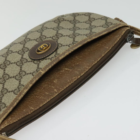 GUCCI GG Supreme Shoulder Bag PVC Beige Gold 904 02 020 Auth BA5087