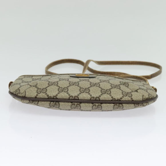 GUCCI GG Supreme Shoulder Bag PVC Beige Gold 904 02 020 Auth BA5087