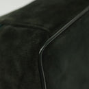 GUCCI Vanity Pouch Suede Green Silver 032 1705 0141 Auth BA5088-13