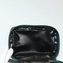 GUCCI Vanity Pouch Suede Green Silver 032 1705 0141 Auth BA5088-17