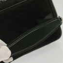 GUCCI Vanity Pouch Suede Green Silver 032 1705 0141 Auth BA5088-7