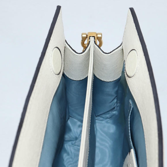 GUCCI Chain Yuko Higuchi Japan Only Bag Leather White 503877 Auth BA5090AM