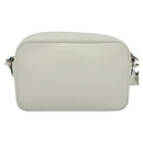 PRADA Shoulder Bag Leather White Silver Auth BA5096-2