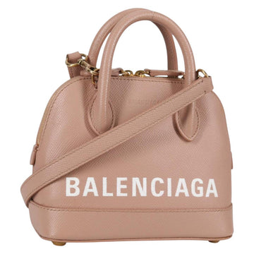 BALENCIAGA Hand Bag Leather 2way Pink Gold 550646 Auth BA5103M