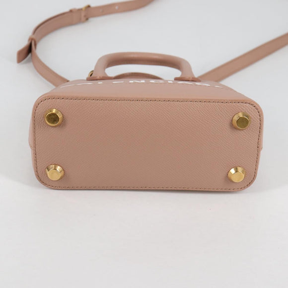 BALENCIAGA Hand Bag Leather 2way Pink Gold 550646 Auth BA5103M