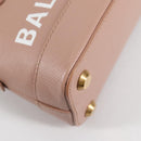 BALENCIAGA Hand Bag Leather 2way Pink Gold 550646 Auth BA5103M-18