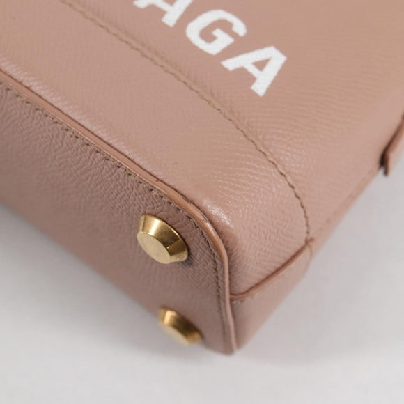 BALENCIAGA Hand Bag Leather 2way Pink Gold 550646 Auth BA5103M