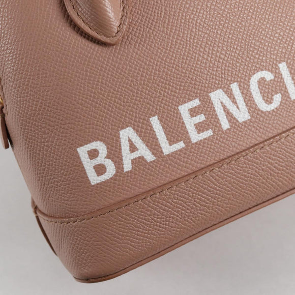 BALENCIAGA Hand Bag Leather 2way Pink Gold 550646 Auth BA5103M