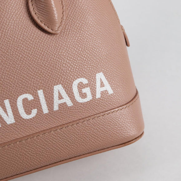 BALENCIAGA Hand Bag Leather 2way Pink Gold 550646 Auth BA5103M