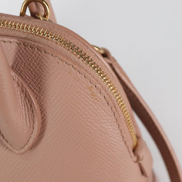 BALENCIAGA Hand Bag Leather 2way Pink Gold 550646 Auth BA5103M