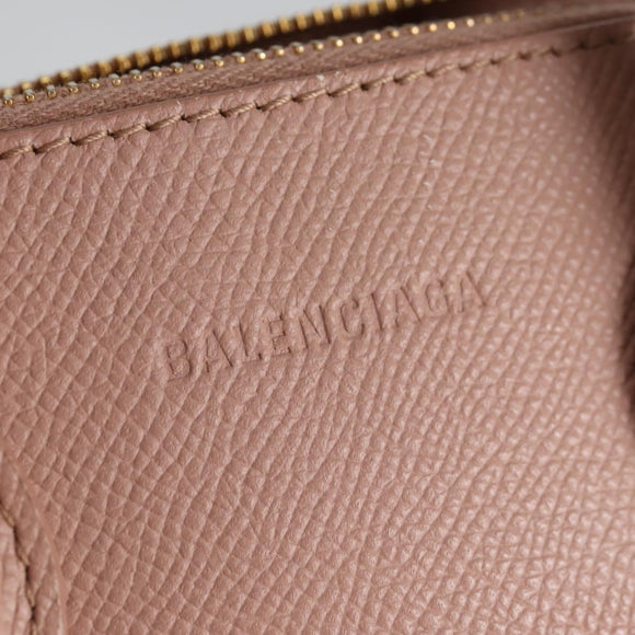 BALENCIAGA Hand Bag Leather 2way Pink Gold 550646 Auth BA5103M