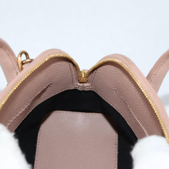 BALENCIAGA Hand Bag Leather 2way Pink Gold 550646 Auth BA5103M