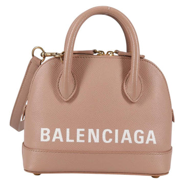 BALENCIAGA Hand Bag Leather 2way Pink Gold 550646 Auth BA5103M - 0
