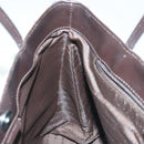 BURBERRY Nova Check Hand Bag PVC Beige Auth BA5106-20