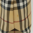 BURBERRY Nova Check Hand Bag PVC Beige Auth BA5106-5