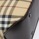 BURBERRY Nova Check Hand Bag PVC Beige Auth BA5107-14