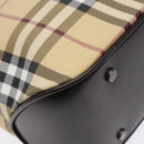 BURBERRY Nova Check Hand Bag PVC Beige Auth BA5107-16