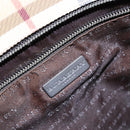 BURBERRY Nova Check Hand Bag PVC Beige Auth BA5107-10