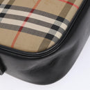 Burberrys Nova Check Shoulder Bag Canvas Beige Auth BA5109-14