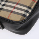 Burberrys Nova Check Shoulder Bag Canvas Beige Auth BA5109-16