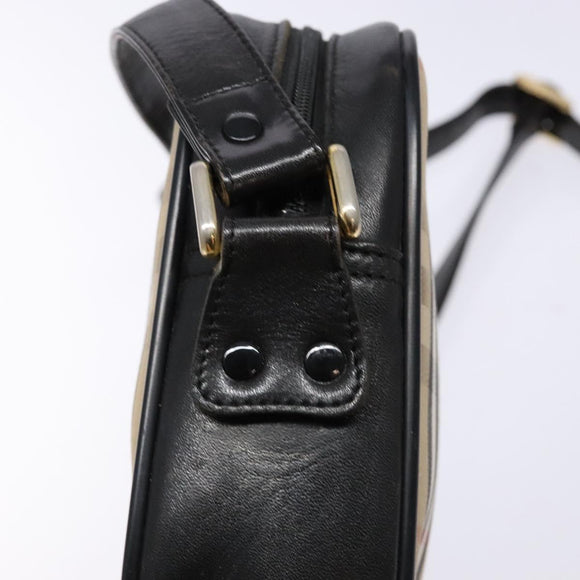 Burberrys Nova Check Shoulder Bag Canvas Beige Auth BA5109