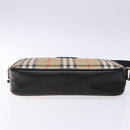 Burberrys Nova Check Shoulder Bag Canvas Beige Auth BA5109-5